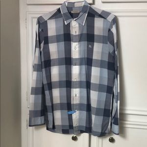 Burberry checkered men’s dress shirt